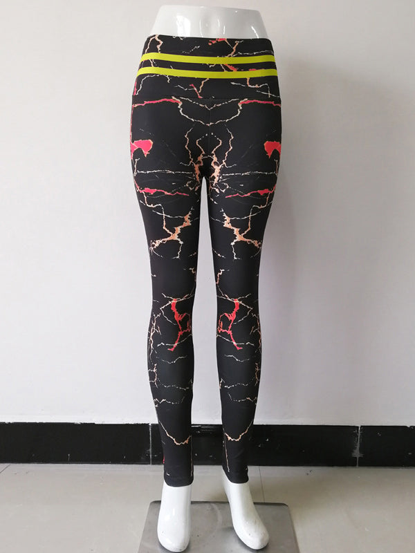 Skinny Wrap High-Waisted Printed Leggings