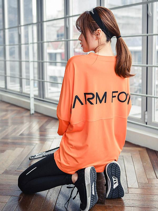 Fashion Letters Printed Loose Sports Sweat Shirts