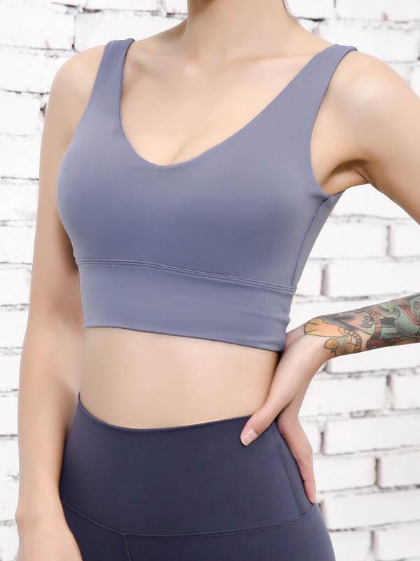 Wrap Sweat Absorb Backless Sports Bra