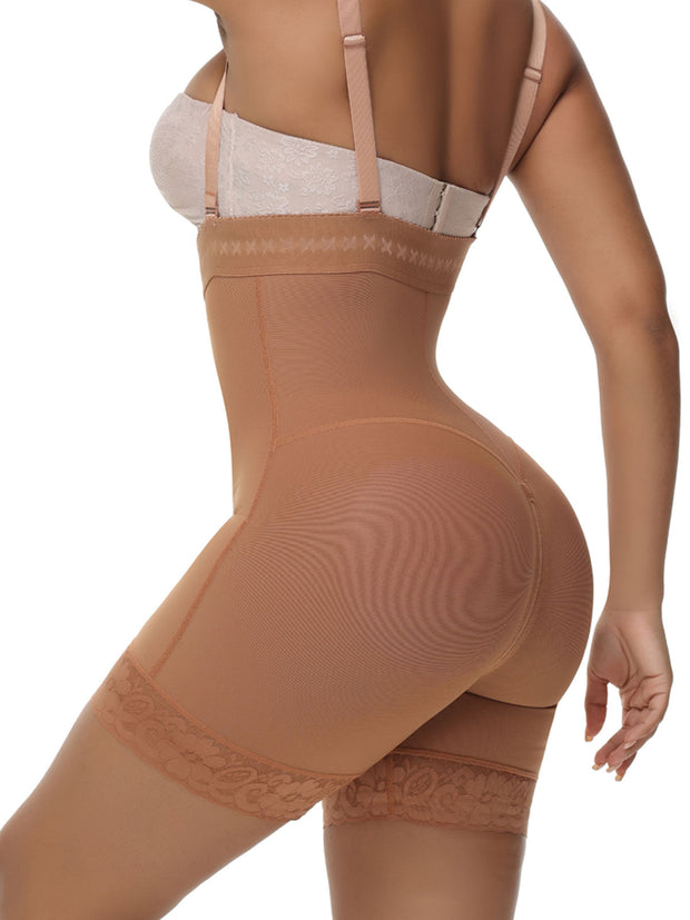 Fajas Colombianas Butt Lifter Shapewear Shorts Crotch with Zipper Ref 1009