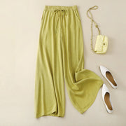 Cotton and linen retro loose all-match wide-leg pants