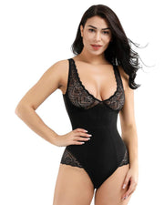 Sexy Deep V Bodysuit Control Tummy Shapewear