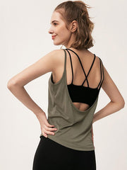 Loose Sleeveless Backless Vest Top