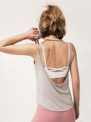 Loose Sleeveless Backless Vest Top