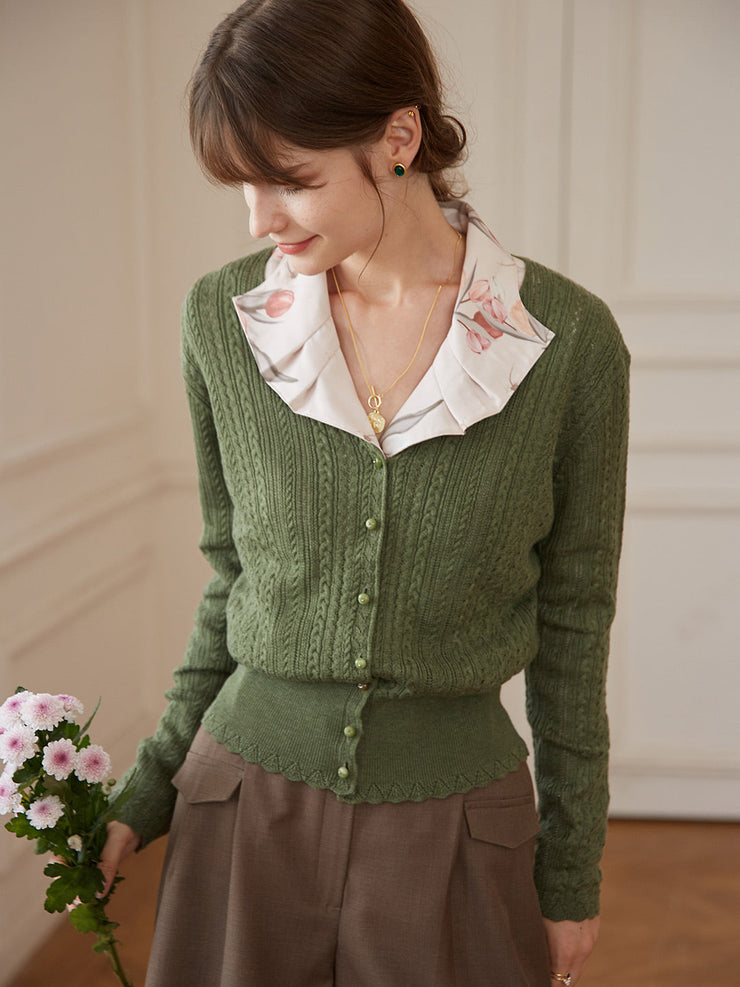 【Final Sale】Emma Cable Knit Cardigan