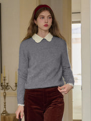 Izabella Round Neck Wool Sweater