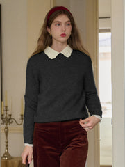 Izabella Round Neck Wool Sweater