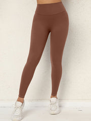 Skinny Wrap High-Waisted Pockets Solid Color Tights Leggings