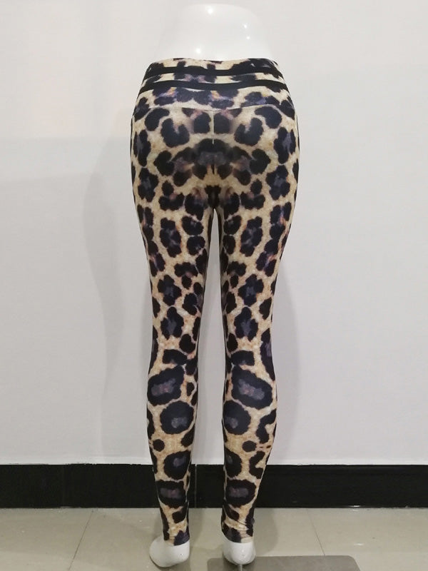 Empire Leopard Slim Dance Athletic Leggings