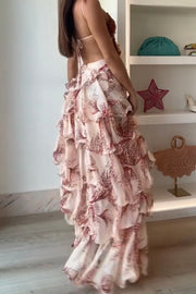 Fashion Multi-Layer Ruffled Butterfly Dress