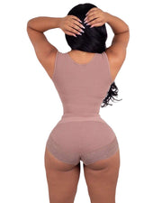 Women Bodysuit Open Bust Tummy Control Shapewear Slimming Fajas Lace Body Shaper