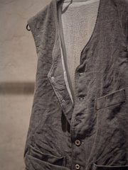 Cotton And Linen Vest