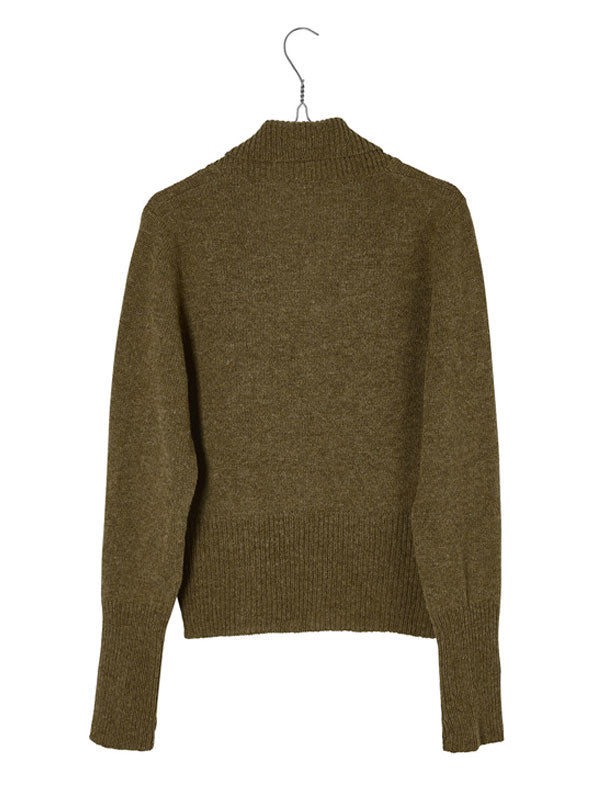 Solid Color Wool Temperament Ladies Sweater Cardigan