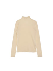 Amanda Ruffle Collar 100% Wool Sweater