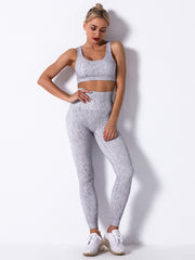 Printing  Mdriff Baring Tight Fitting Gym Suit