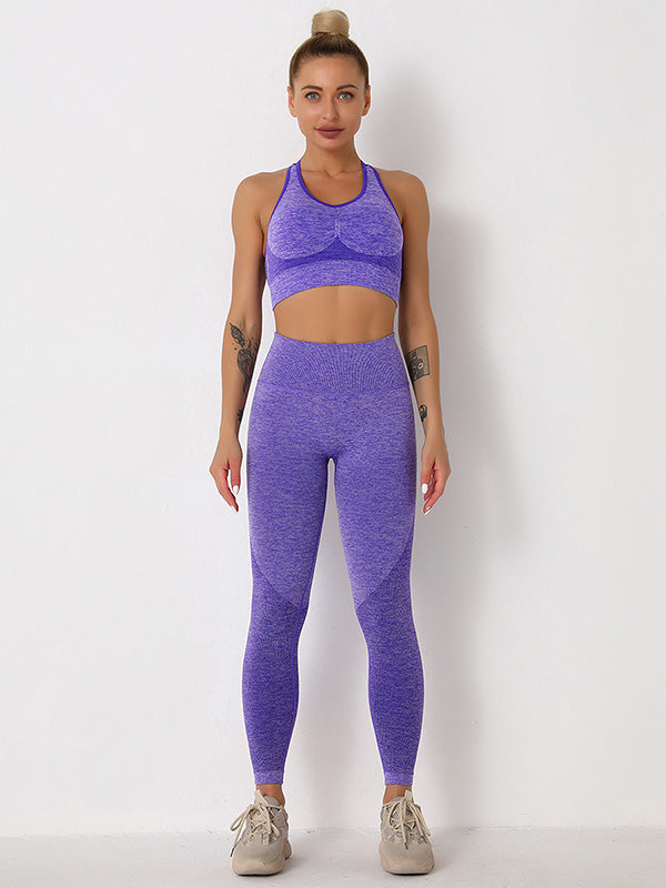 5 Colors Sleeveless U-Neck Yoga&Gym Suits