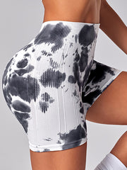 Wrap Ink Printed Split-Joint Yoga Bottoms