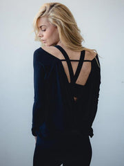 Loose Backless Yoga Tops