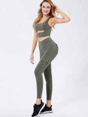 Frock Style Pocket  Supercool Tight Fitting Gym Suit