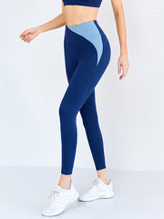 Make It Up Contrast Color Flexible Sports Leggings