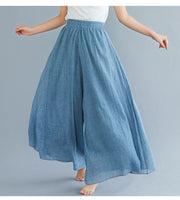 literary cotton and linen pants