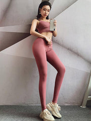 Wrap Solid High Waist Breathable Sports Leggings