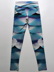 Skinny Wrap High-Waisted Printed Tights Leggings