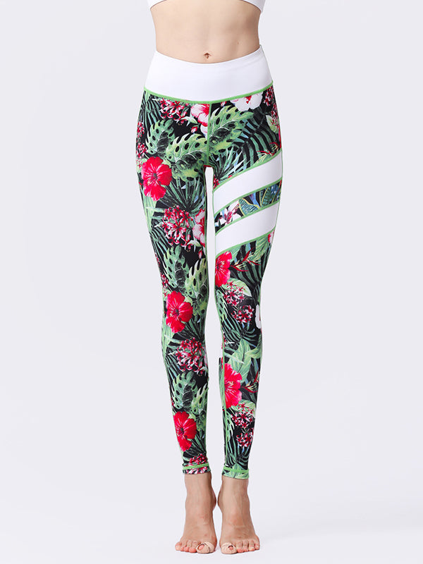 Floral Printed High Waist Leggings