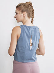 Solid Quick Dry Loose Sleeveless Vest Top