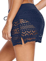 Sexy Lace-Up High Waist Sports Shorts