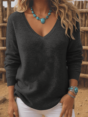 Women's Western Retro Pattern Print Long Sleeve Top