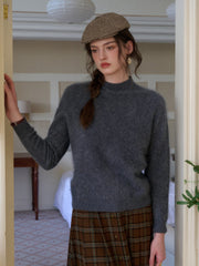 Izabella Round Neck Wool Sweater