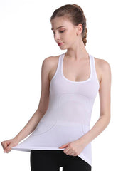 Seamless Solid Color Breathable Sports Vest Top