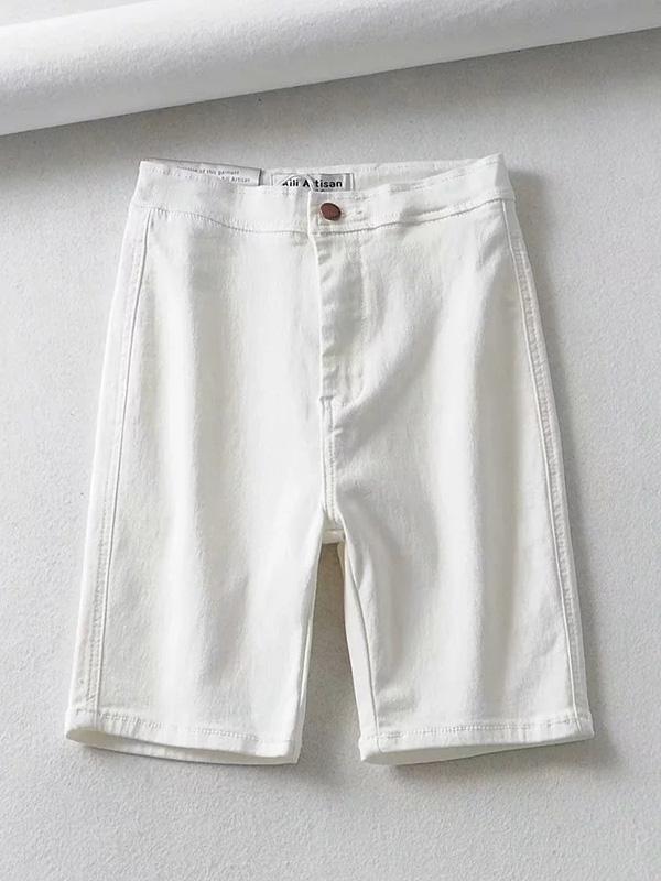 Fashion Straight Leg Close-fitting Shorts