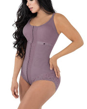 High Compression Shapewear With Hook Shaper Adjustable Bra Slimming Bodysuit