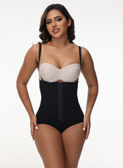 Strapless buttoned pants shapewear faja