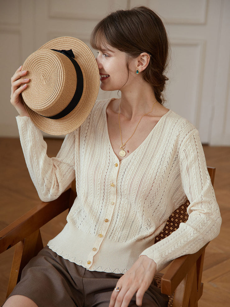 【Final Sale】Emma Cable Knit Cardigan