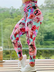 Digital Printed Fitness Pants Leggings