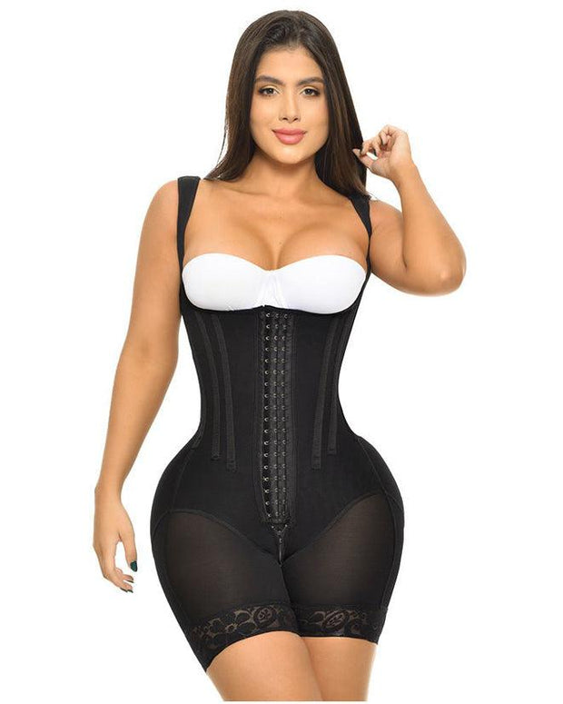 Faja Tirante Amcho Doble Talla Con Varillas Frente Y Espalda Con 3 Lineas De Broches