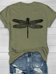 Dragonfly Print Women's T-shirt