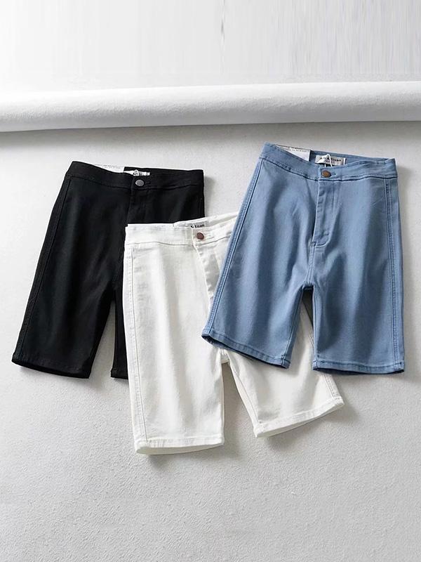 Fashion Straight Leg Close-fitting Shorts