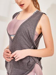 Loose Split-Joint Sports Vest Top