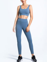 Solid Quick Dry Wrap Yoga Suits