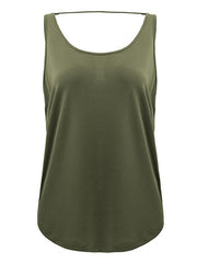 Loose Sleeveless Backless Vest Top