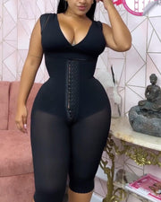 High Control Black Mesh Tummy Control Slim Perfect Faja