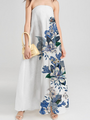 Elegant Printing Stylish Loose Maxi Dress