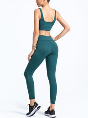 Solid Quick Dry Wrap Yoga Suits