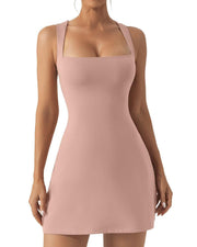 Seamless Strap Shape Dress