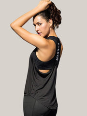 Loose Quick Dry Printed Letters Sports Tanks