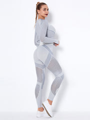 Moisture Absorbing Yoga Long Sleeve Suit